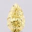 2.95 Ct. Fancy Vivid  Yellow Pear Lab Grown Diamond
