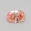 0.54 Ct. Fancy Intense Pink Oval Lab Grown Diamond