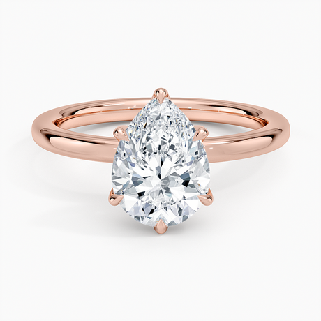 14K Rose Gold 2mm Petite Elodie Perfect Fit Solitaire Ring
