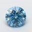 2.78 Ct. Fancy Vivid Blue Round Lab Grown Diamond
