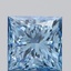 1.35 Ct. Fancy Vivid Blue Princess Lab Grown Diamond