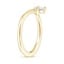 18K Yellow Gold Abelia Diamond Ring, smallside view
