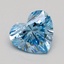 1.03 Ct. Fancy Intense Blue Heart Lab Grown Diamond
