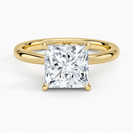 Petal 2mm Solitaire Engagement Ring