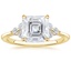 18K Yellow Gold Luxe Melody Diamond Ring (1/5 ct. tw.), smalltop view