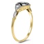 The Yanira Ring, smalltop view on a hand
