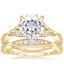 18KY Moissanite Zinnia Diamond Bridal Set (1/2 ct. tw.), smalltop view
