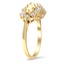 The Huntley Ring, smalltop view on a hand