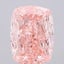16.06 Ct. Fancy Vivid  Pink Cushion Lab Grown Diamond