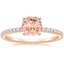 14K Rose Gold Ballad Three-Quarter Coverage Diamond Ring (1/4 ct. tw.), smalltop view