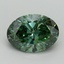 1.41 Ct. Fancy Vivid Green Oval Lab Grown Diamond