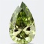 1.74 Ct. Fancy Vivid Green Pear Lab Grown Diamond