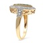 The Hetty Ring, smalltop view on a hand