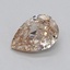 0.36 Ct. Very Light  Brown Pear Lab Grown Diamond