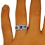 The Manica Ring, smallzoomed in top view on a hand