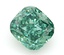 1.05 Ct. Fancy Vivid Green Cushion Lab Grown Diamond