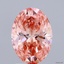 2.06 Ct. Fancy Vivid Pink Oval Lab Grown Diamond