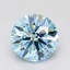 1.00 Ct. Fancy Vivid Blue Round Lab Grown Diamond