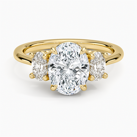 Oval-Cut Three Stone Diamond Ring