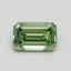 0.73 Ct. Fancy Intense Pacific Green Emerald Lab Grown Diamond