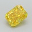 0.94 Ct. Fancy Vivid Yellow Radiant Lab Grown Diamond