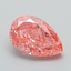 1.07 Ct. Fancy Vivid Pink Pear Lab Grown Diamond