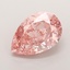 3.13 Ct. Fancy Vivid  Pink Pear Lab Grown Diamond