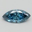 0.70 Ct. Fancy Vivid Blue Marquise Lab Grown Diamond