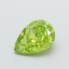 1.01 Ct. Fancy Vivid  Green Pear Lab Grown Diamond