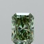1.13 Ct. Fancy Vivid Green Radiant Lab Grown Diamond
