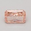 1.00 Ct. Fancy Vivid Pink Radiant Lab Grown Diamond