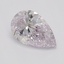 0.33 Ct. Very Light Pink Pear Diamond
