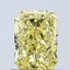 1.02 Ct. Fancy Vivid Yellow Radiant Lab Grown Diamond