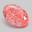 3.03 Ct. Fancy Vivid Pink Oval Lab Grown Diamond