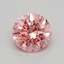 0.36 Ct. Fancy Vivid Pink Round Lab Grown Diamond
