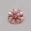 0.37 Ct. Fancy Vivid Pink Round Lab Grown Diamond