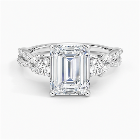 Luxe Willow Three Stone Diamond Ring - Brilliant Earth