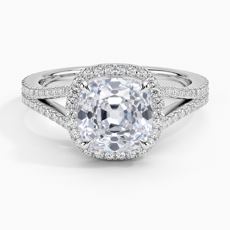 Fortuna Halo Diamond Ring - Brilliant Earth