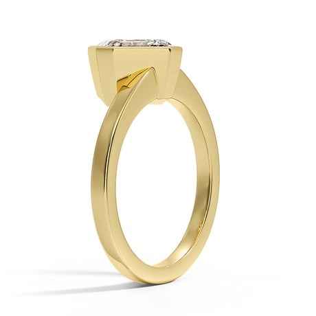 14K Yellow Gold Cielo Bezel Ring
