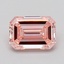 0.86 Ct. Fancy Intense  Pink Emerald Lab Grown Diamond