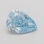 1.04 Ct. Fancy Vivid Blue Pear Lab Grown Diamond
