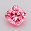 1.10 Ct. Fancy Vivid Pink Cushion Lab Grown Diamond