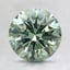 1.63 Ct. Fancy Vivid Pacific Green Round Lab Grown Diamond