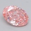1.59 Ct. Fancy Intense  Pink Oval Lab Grown Diamond