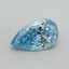 3.01 Ct. Fancy Vivid Blue Pear Lab Grown Diamond