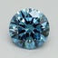 1.00 Ct. Fancy Vivid Blue Round Lab Grown Diamond