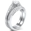 Contoured Heirloom Diamond Bridal Set, smallview