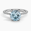 18K White Gold Ballad Half Coverage Diamond Ring (1/8 ct. tw.), smalltop view