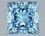 1.00 Ct. Fancy Vivid Blue Princess Lab Grown Diamond