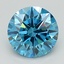 1.59 Ct. Fancy Vivid Blue Round Lab Grown Diamond